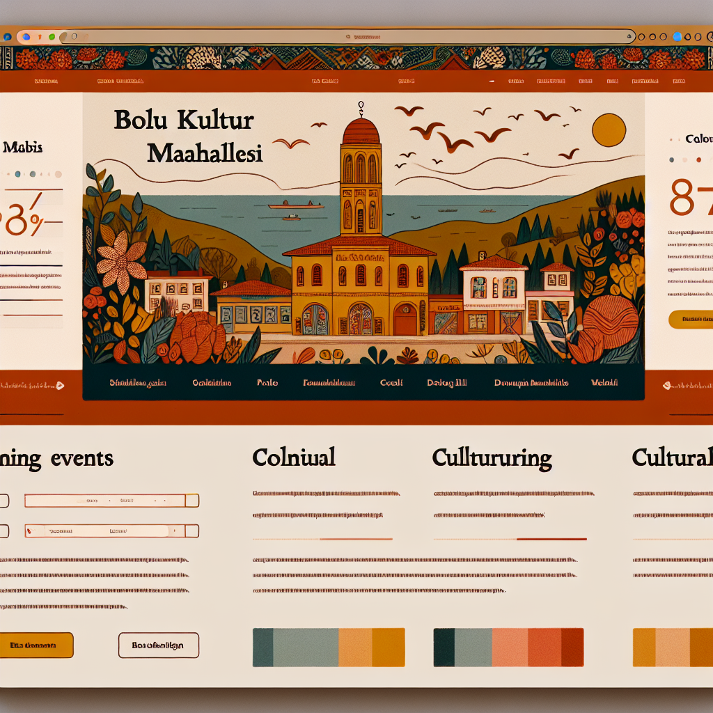 Bolu Kültür Mahallesi web tasarım